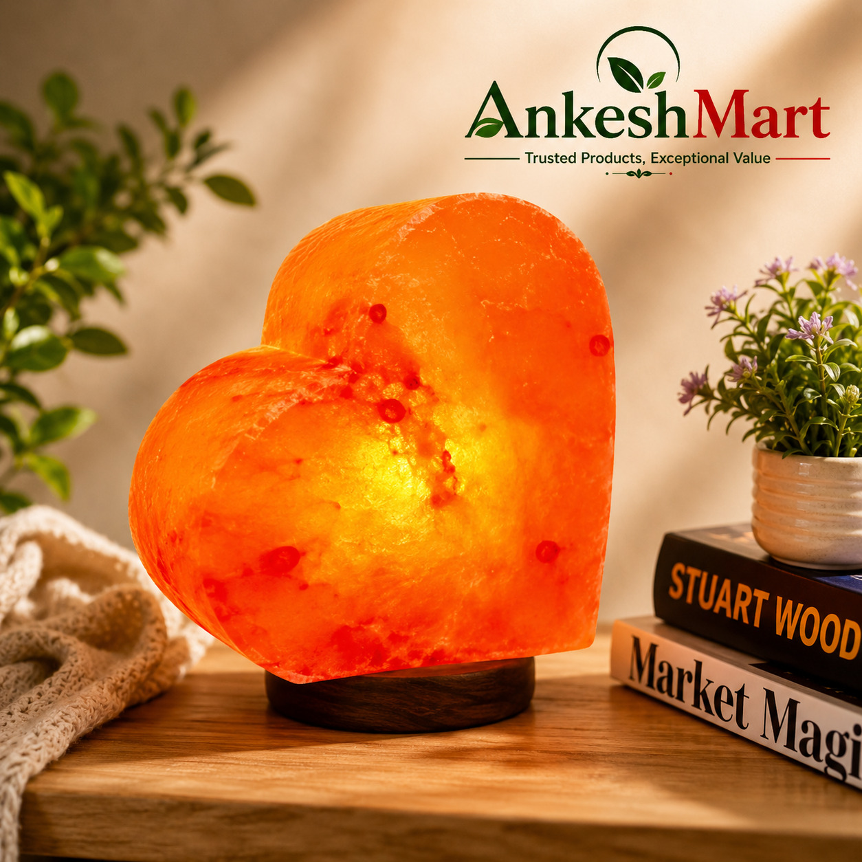 Himalayan Rock Lamp Love